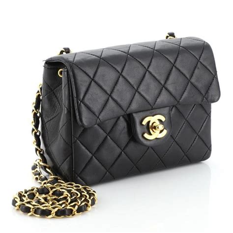 chanel square mini lambskin|Mini classic handbag, Lambskin & gold.